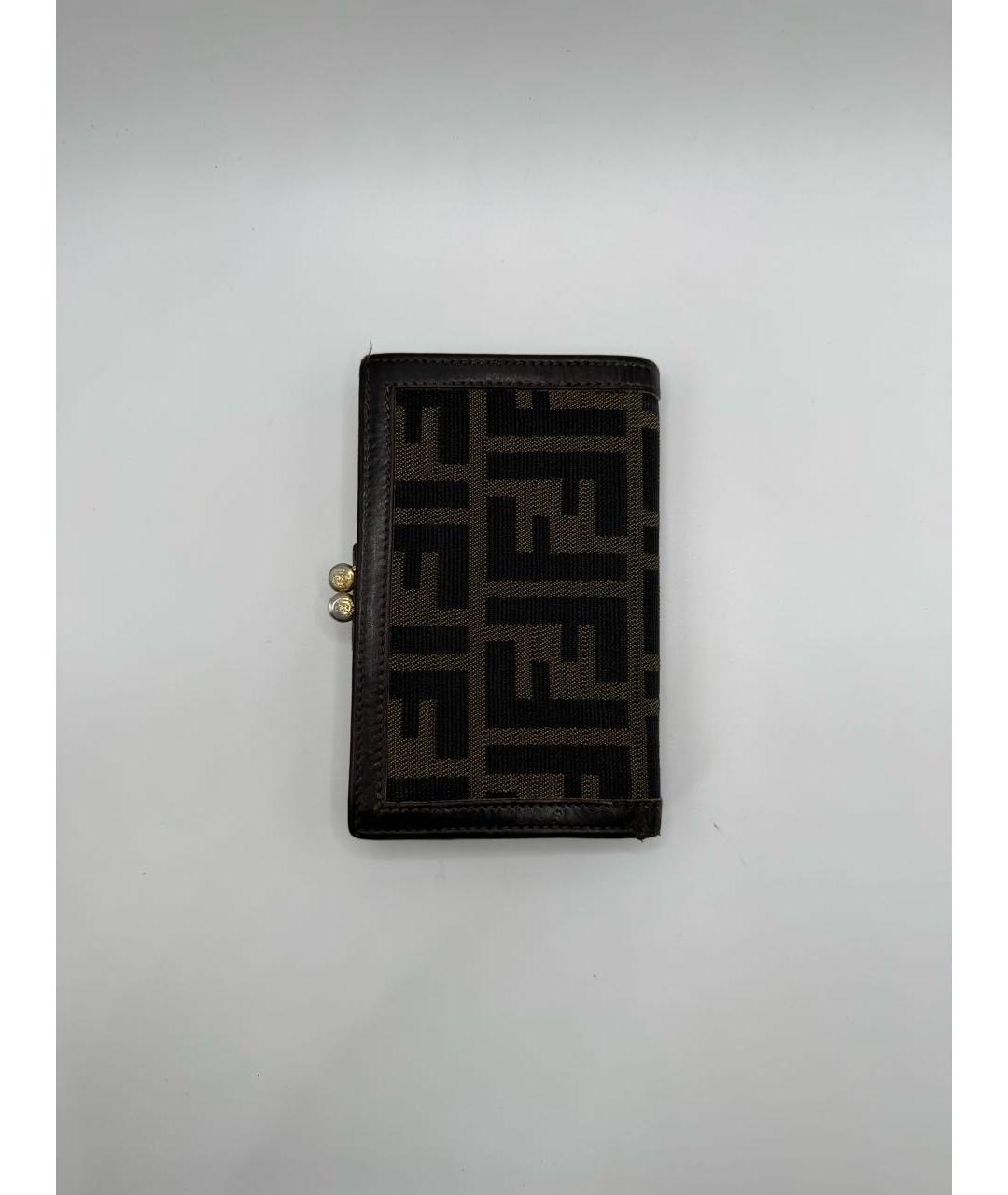 FENDI Коричневый кошелек, фото 2