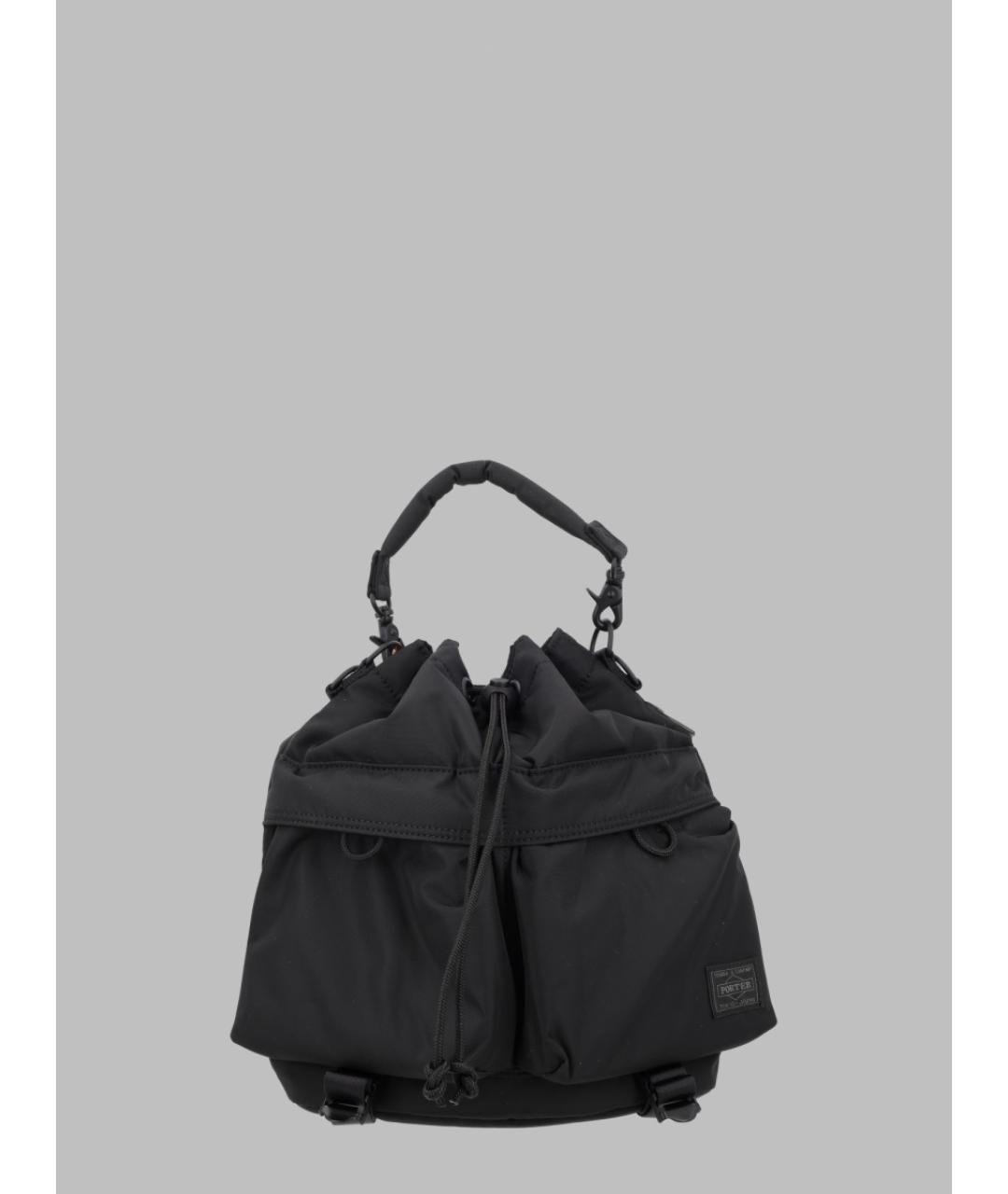 PORTER-YOSHIDA & CO. Черная синтетическая сумка тоут, фото 3