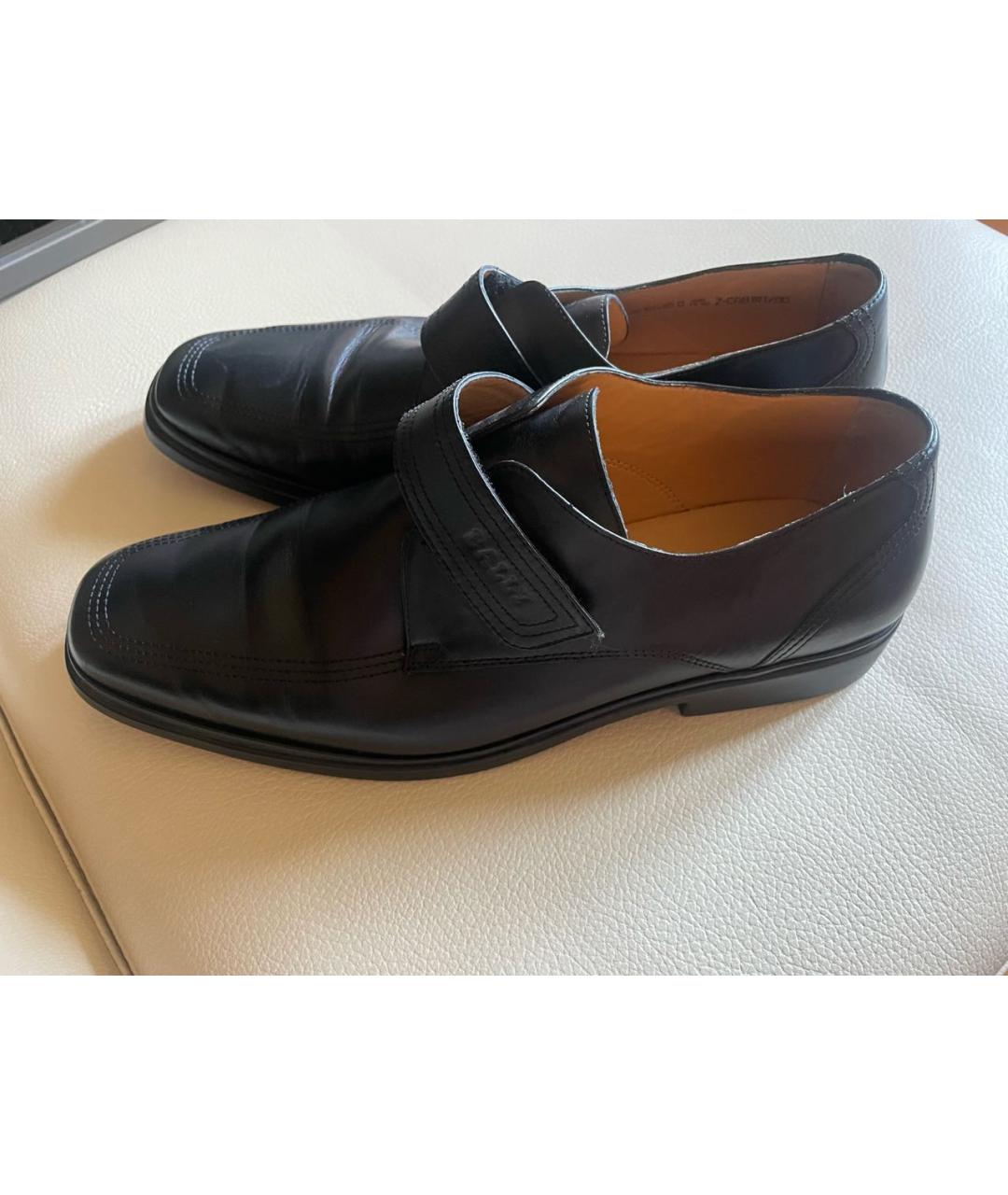BALLY Черные кожаные низкие ботинки, фото 6