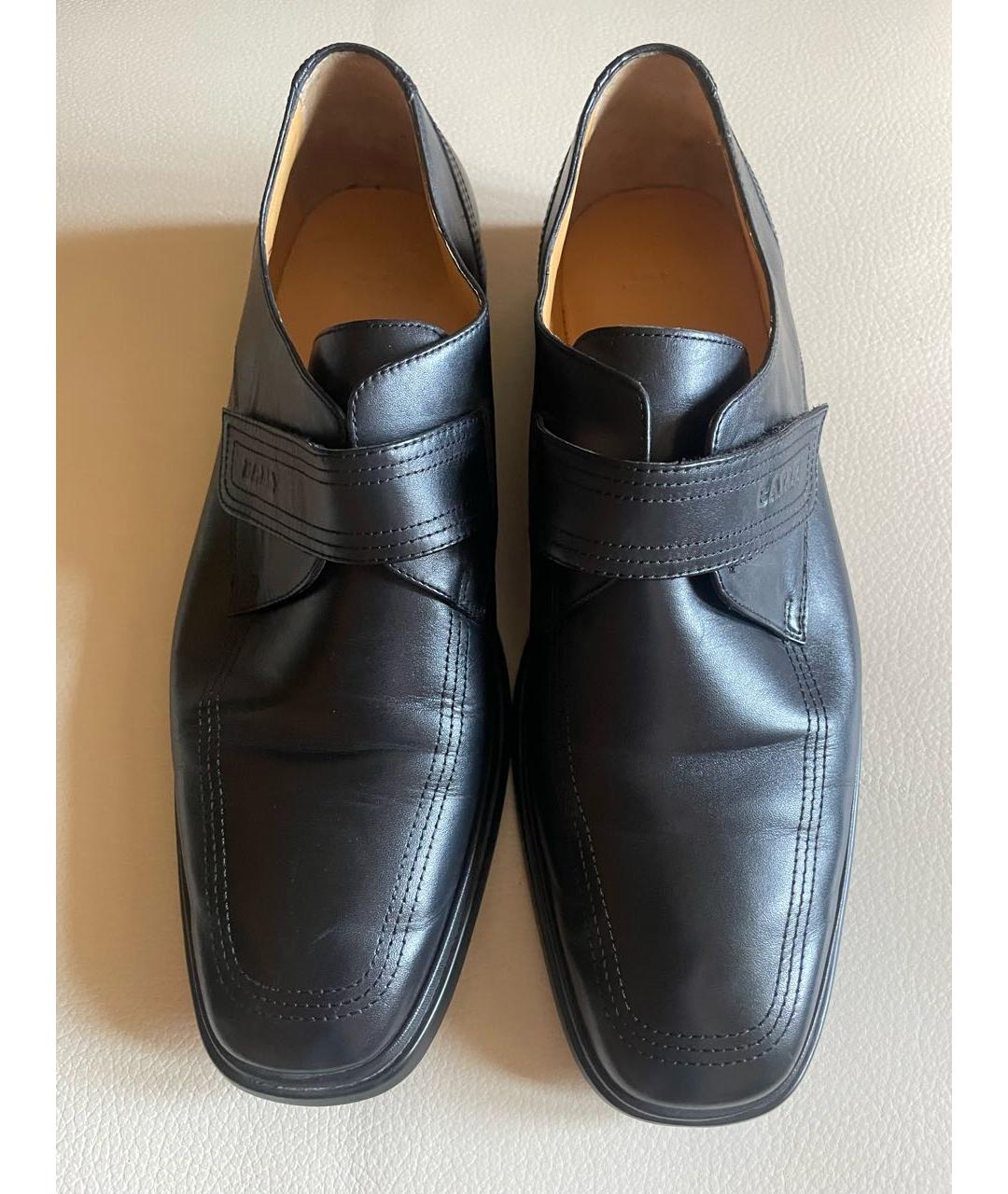 BALLY Черные кожаные низкие ботинки, фото 2