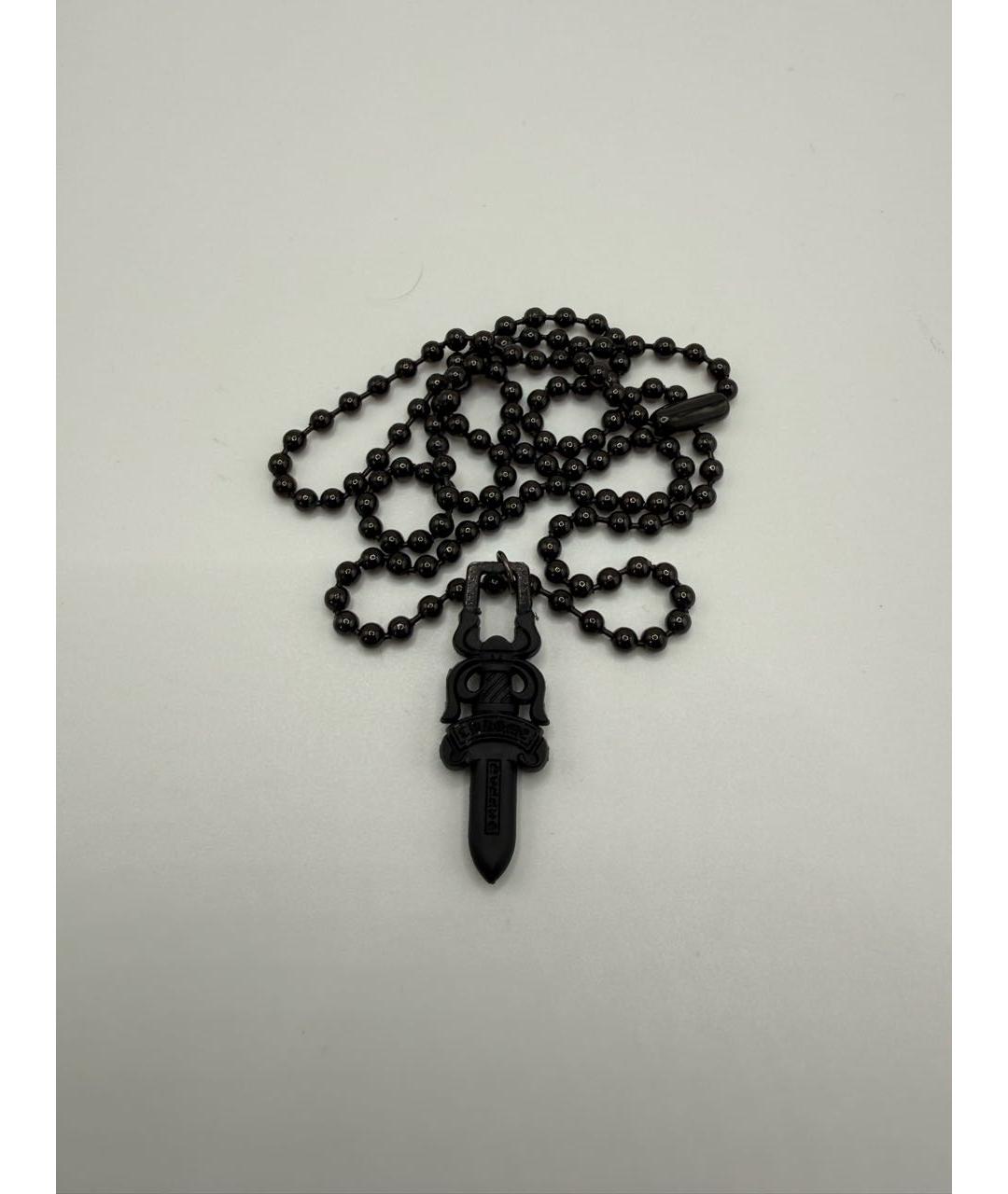 CHROME HEARTS Черная цепочка/подвеска, фото 4