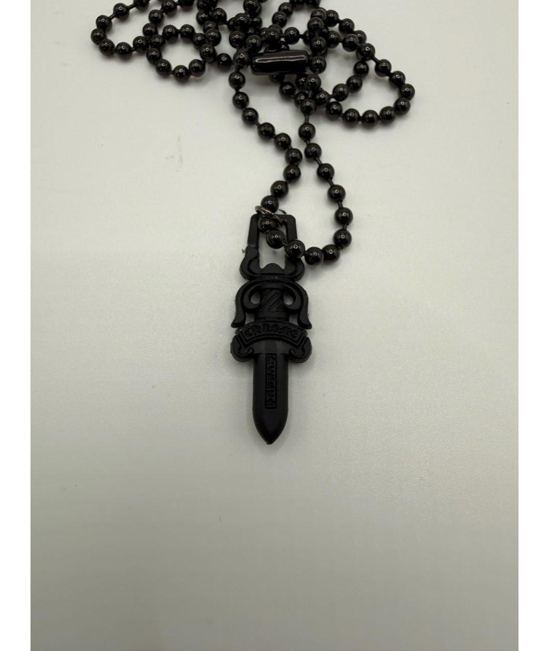 CHROME HEARTS Черная цепочка/подвеска, фото 3