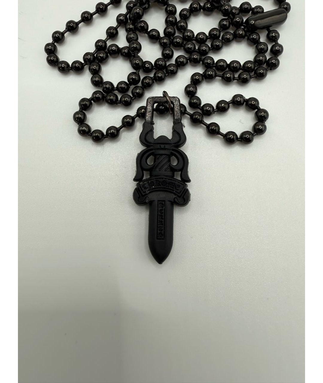 CHROME HEARTS Черная цепочка/подвеска, фото 2