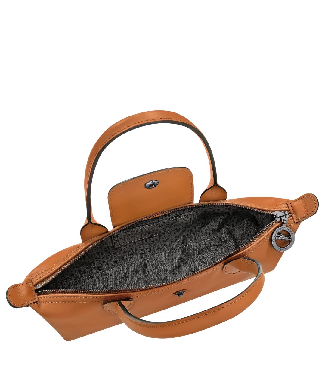 LONGCHAMP Коричневая кожаная сумка через плечо, фото 3