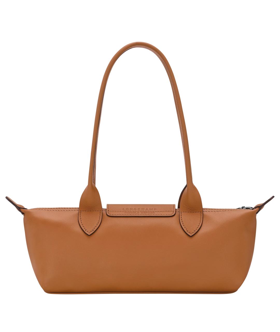LONGCHAMP Коричневая кожаная сумка через плечо, фото 2