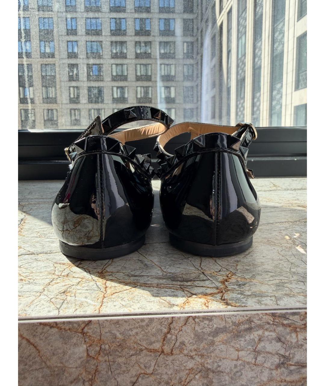 VALENTINO Черные туфли из лакированной кожи, фото 4