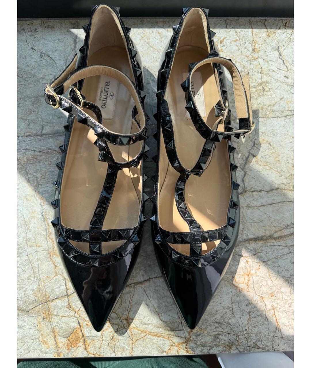 VALENTINO Черные туфли из лакированной кожи, фото 3