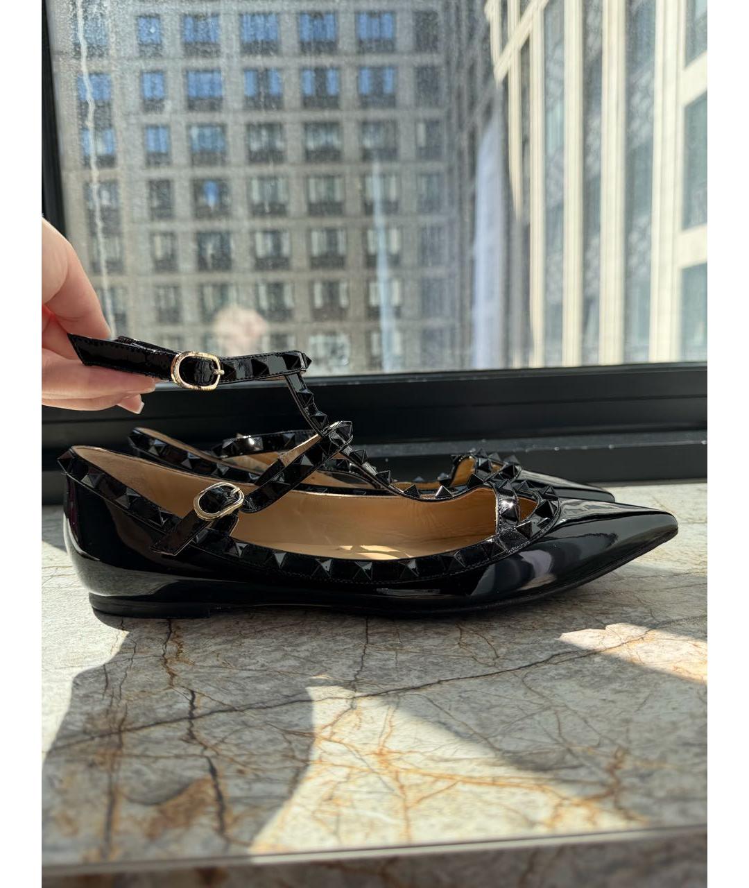 VALENTINO Черные туфли из лакированной кожи, фото 8