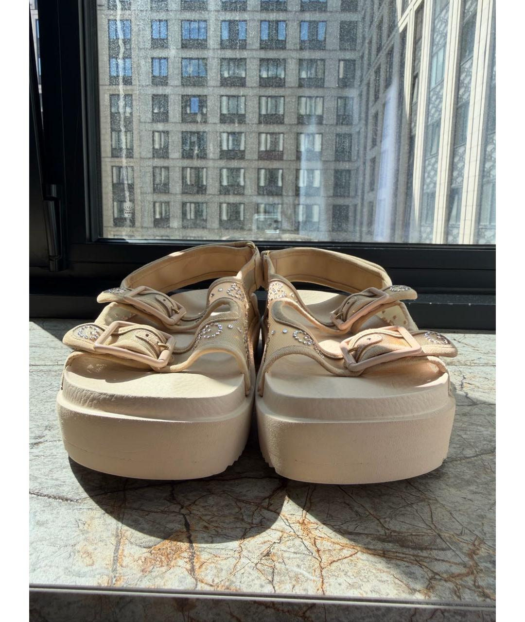 GUCCI Бежевые шлепанцы, фото 2