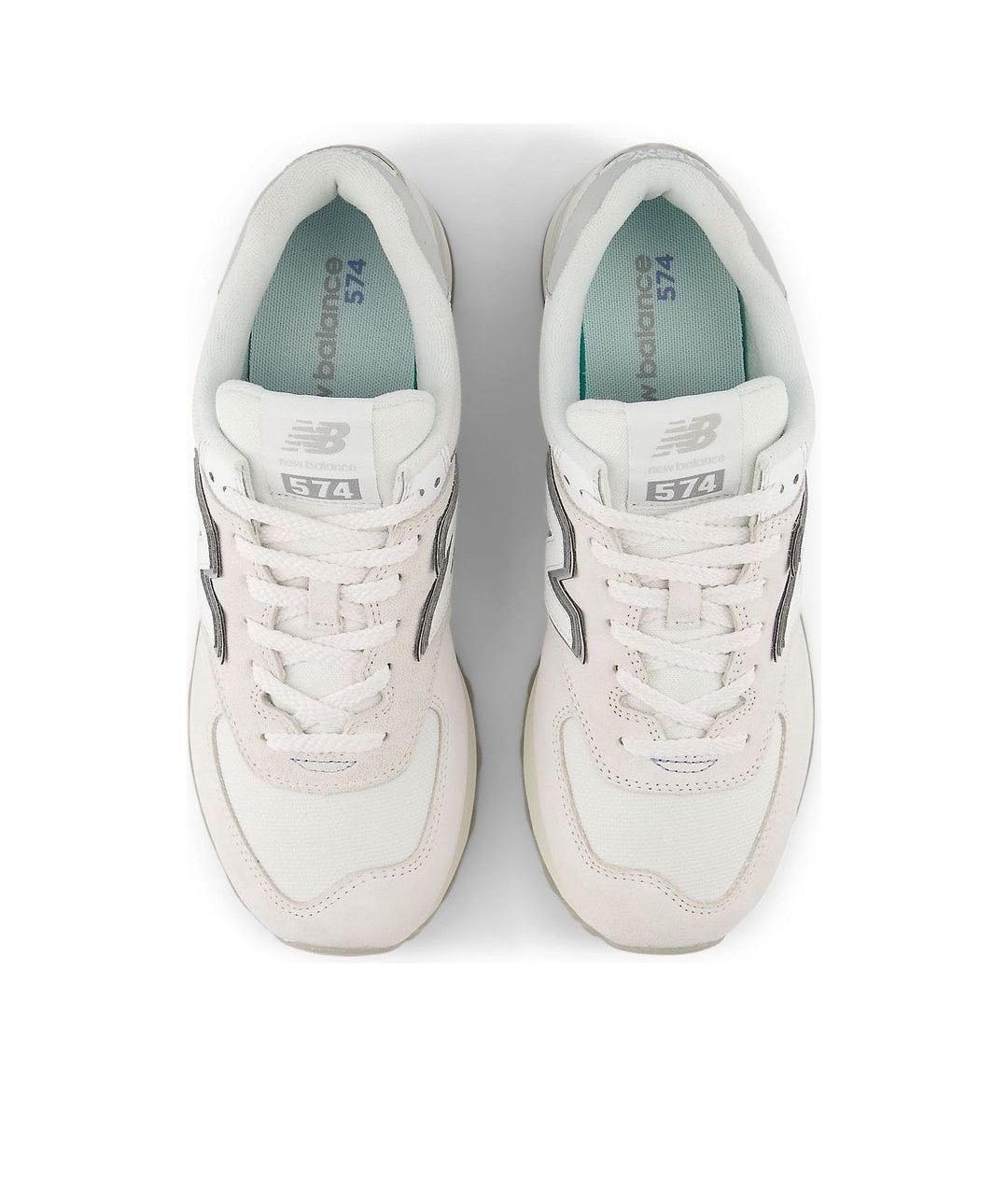 NEW BALANCE Белые замшевые низкие кроссовки / кеды, фото 3