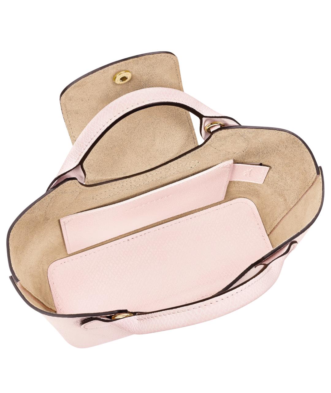 LONGCHAMP Розовая кожаная сумка с короткими ручками, фото 2