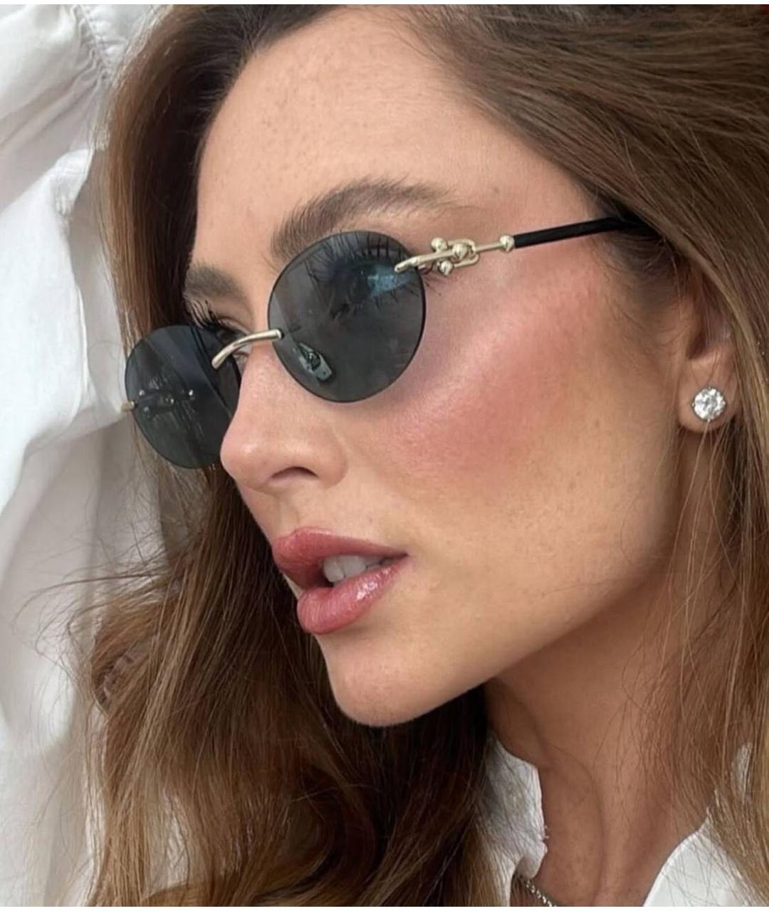 TIFFANY&CO Голубые пластиковые солнцезащитные очки, фото 6