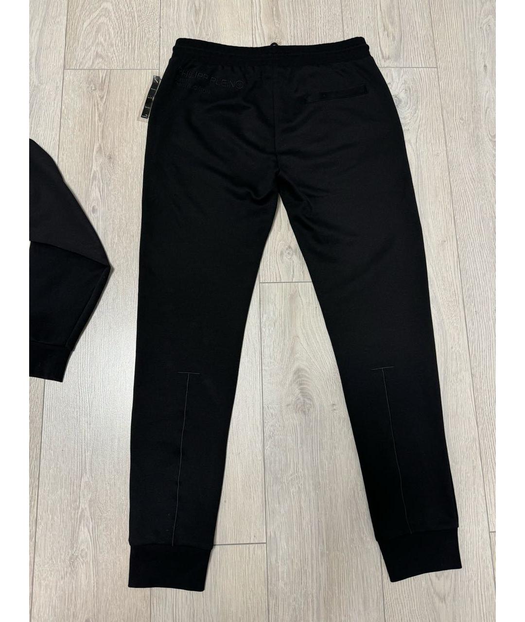 PHILIPP PLEIN Черный хлопковый спортивный костюм, фото 5