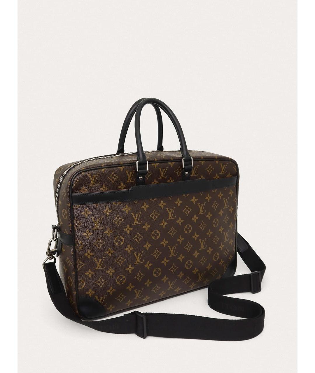 LOUIS VUITTON Коричневый портфель, фото 3