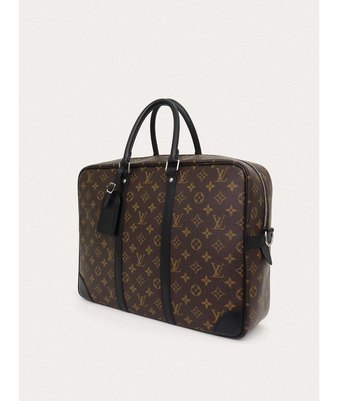LOUIS VUITTON Коричневый портфель, фото 2