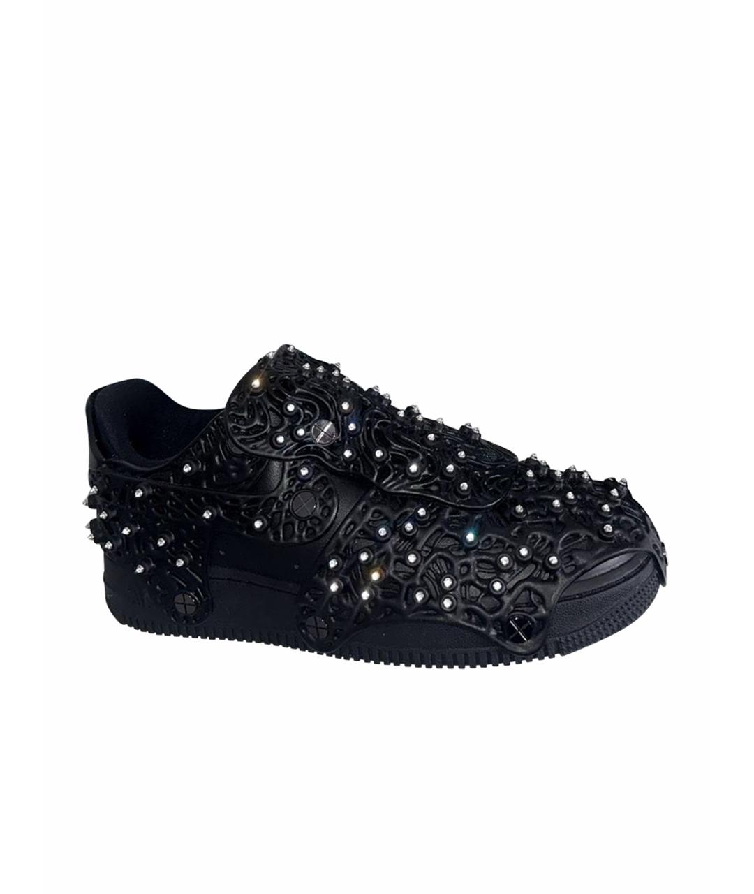 NIKE Черные кожаные кеды, фото 1