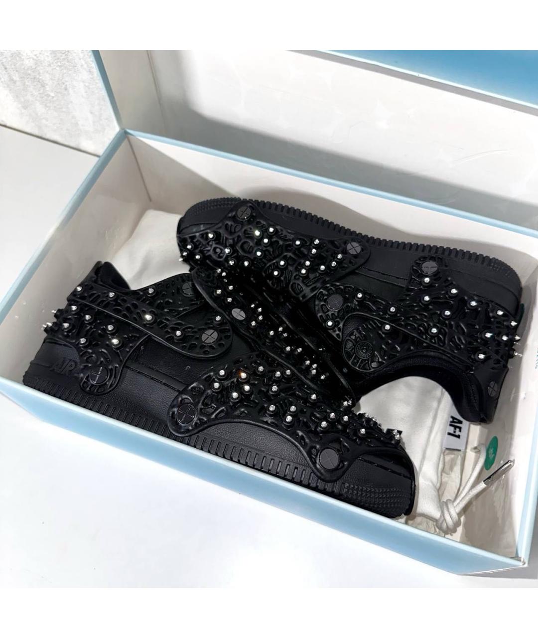 NIKE Черные кожаные кеды, фото 7