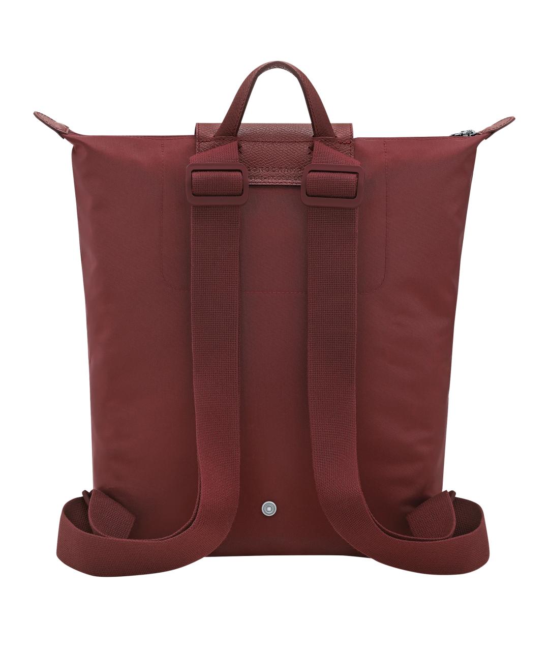 LONGCHAMP Бордовый тканевый рюкзак, фото 2
