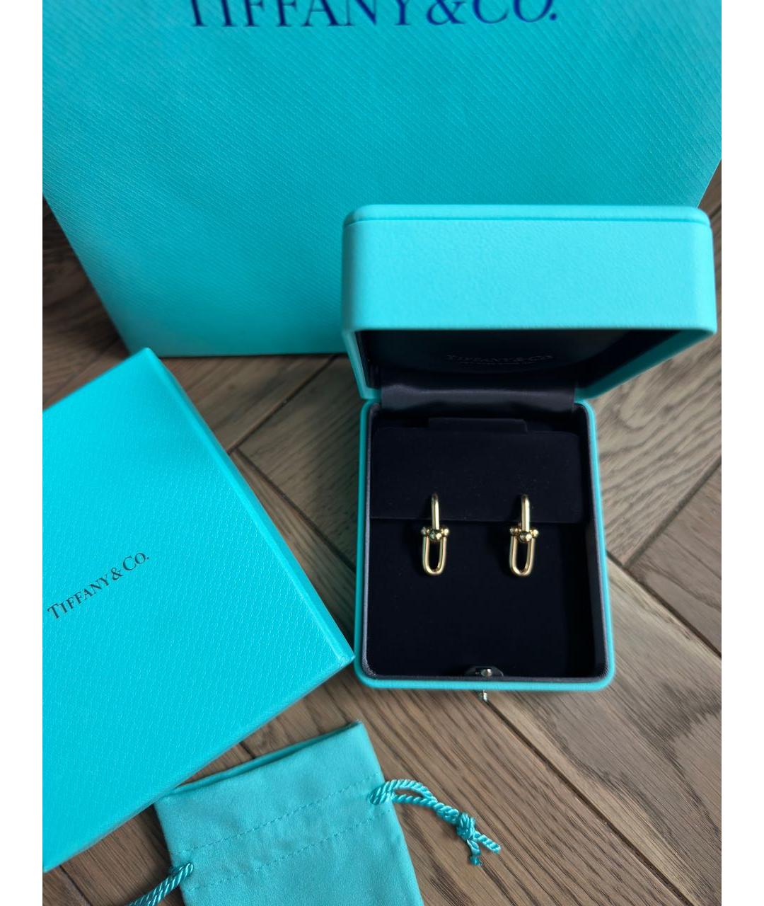 TIFFANY&CO Золотые серьги из желтого золота, фото 5