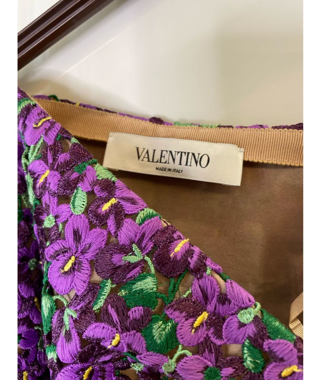 VALENTINO Фиолетовая юбка мини, фото 2
