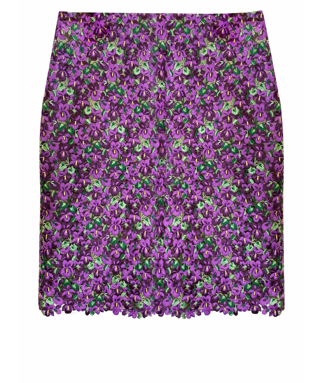 VALENTINO Фиолетовая юбка мини, фото 1