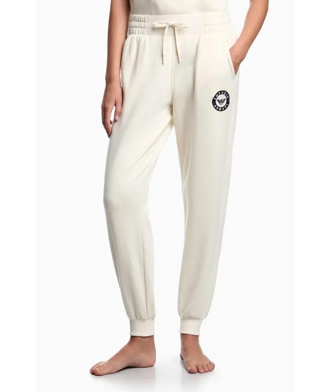 EMPORIO ARMANI Белый хлопковый костюм с брюками, фото 8