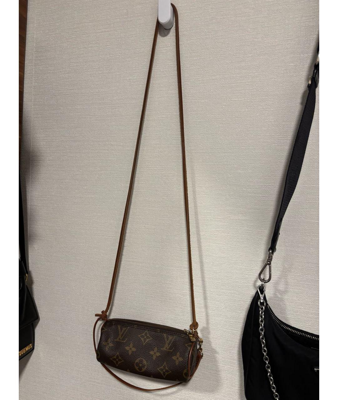 LOUIS VUITTON Коричневая сумка с короткими ручками, фото 7