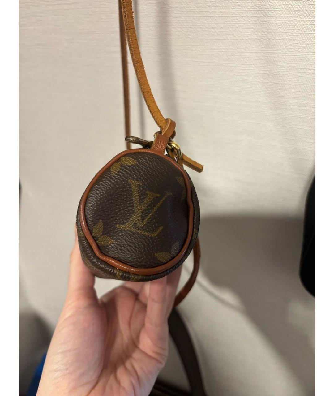 LOUIS VUITTON Коричневая сумка с короткими ручками, фото 4