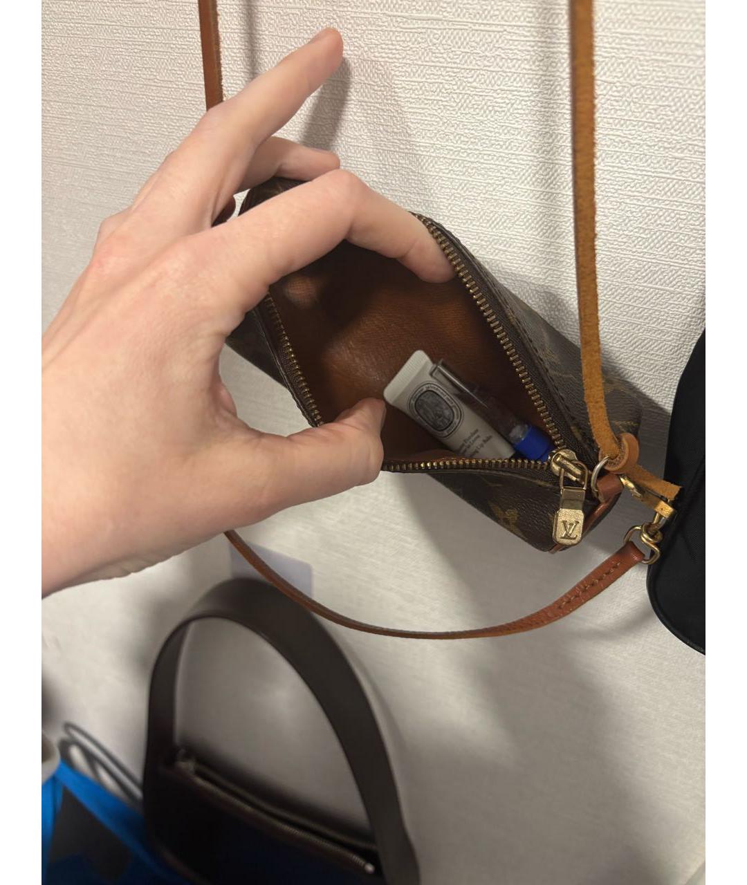 LOUIS VUITTON Коричневая сумка с короткими ручками, фото 2