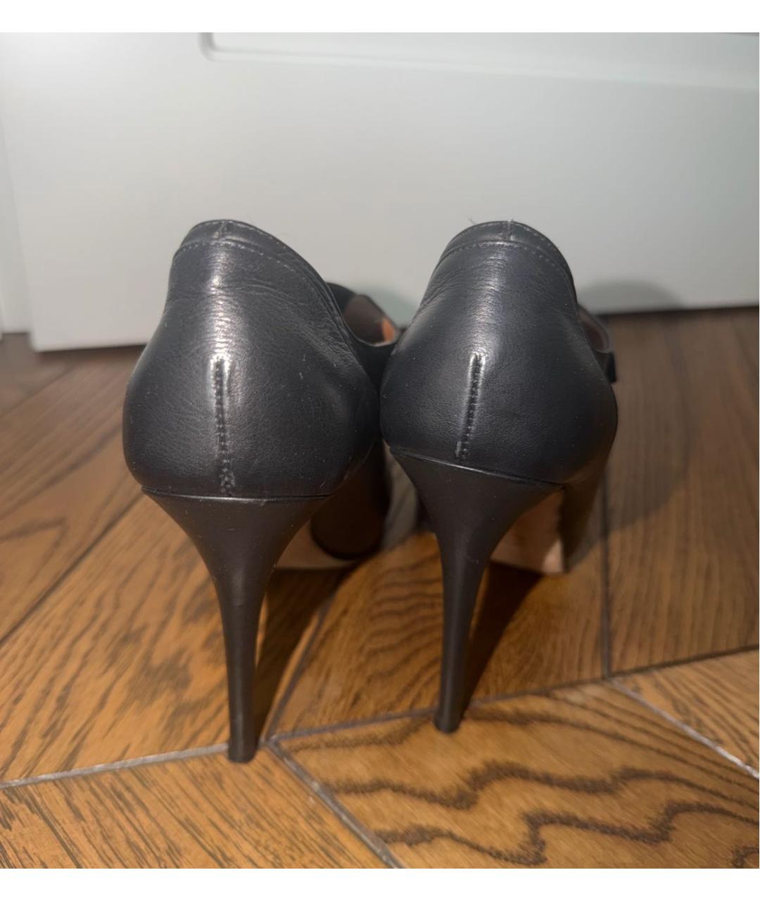 ALEXANDER WANG Черные кожаные ботильоны, фото 5