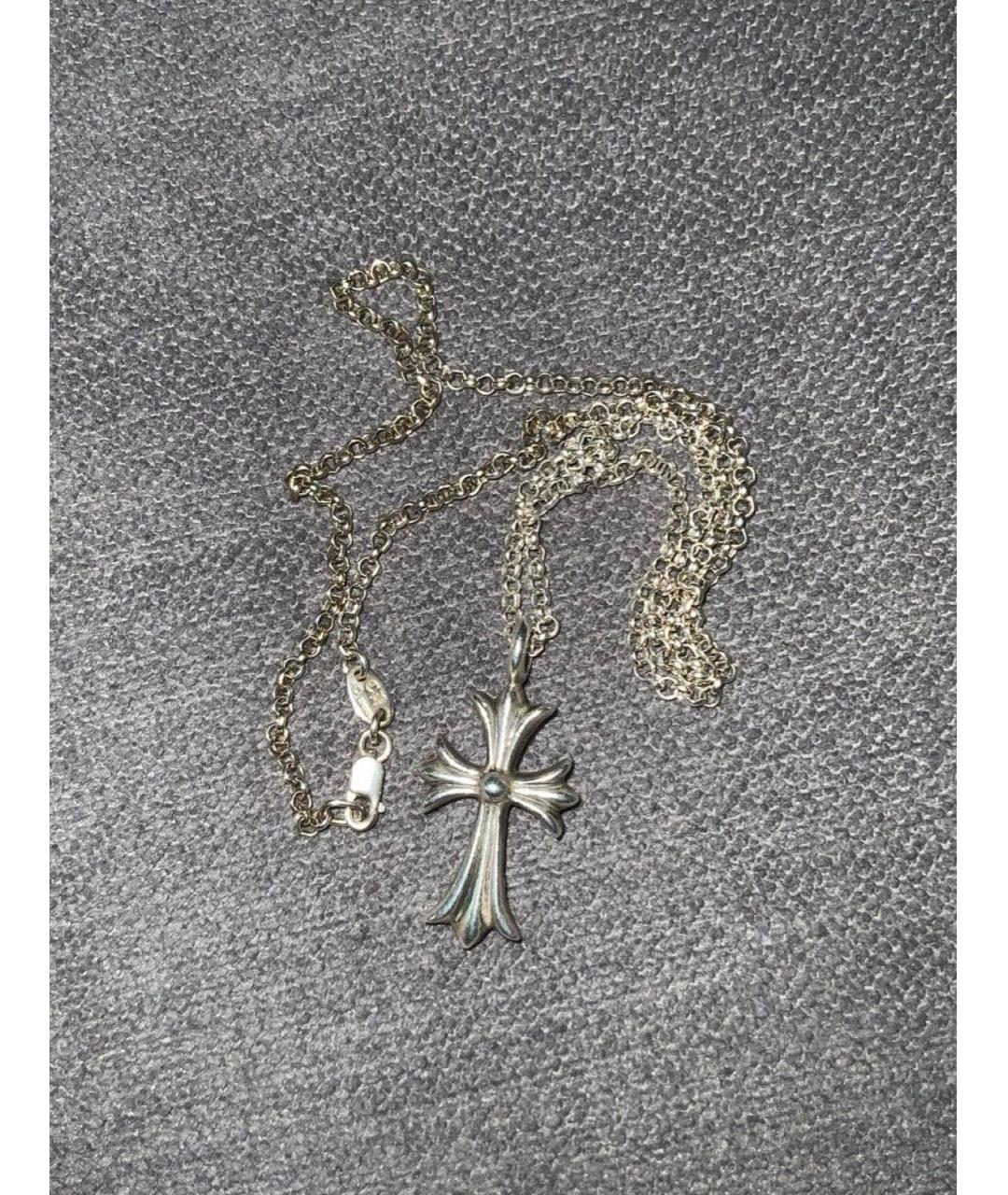 CHROME HEARTS Серебряное серебряное колье, фото 3