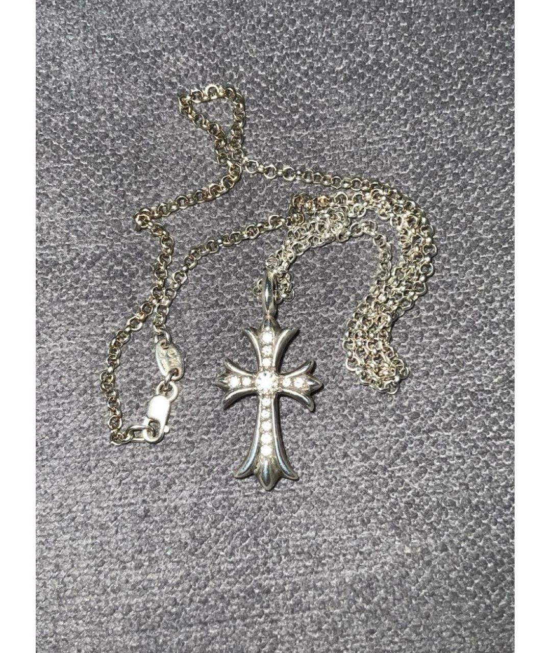CHROME HEARTS Серебряное серебряное колье, фото 2