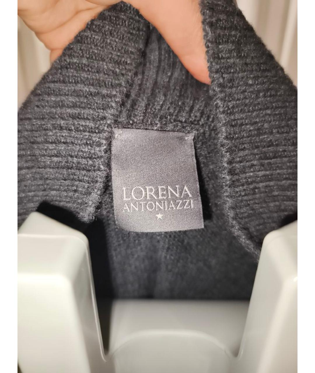 LORENA ANTONIAZZI Серое кашемировое повседневное платье, фото 5