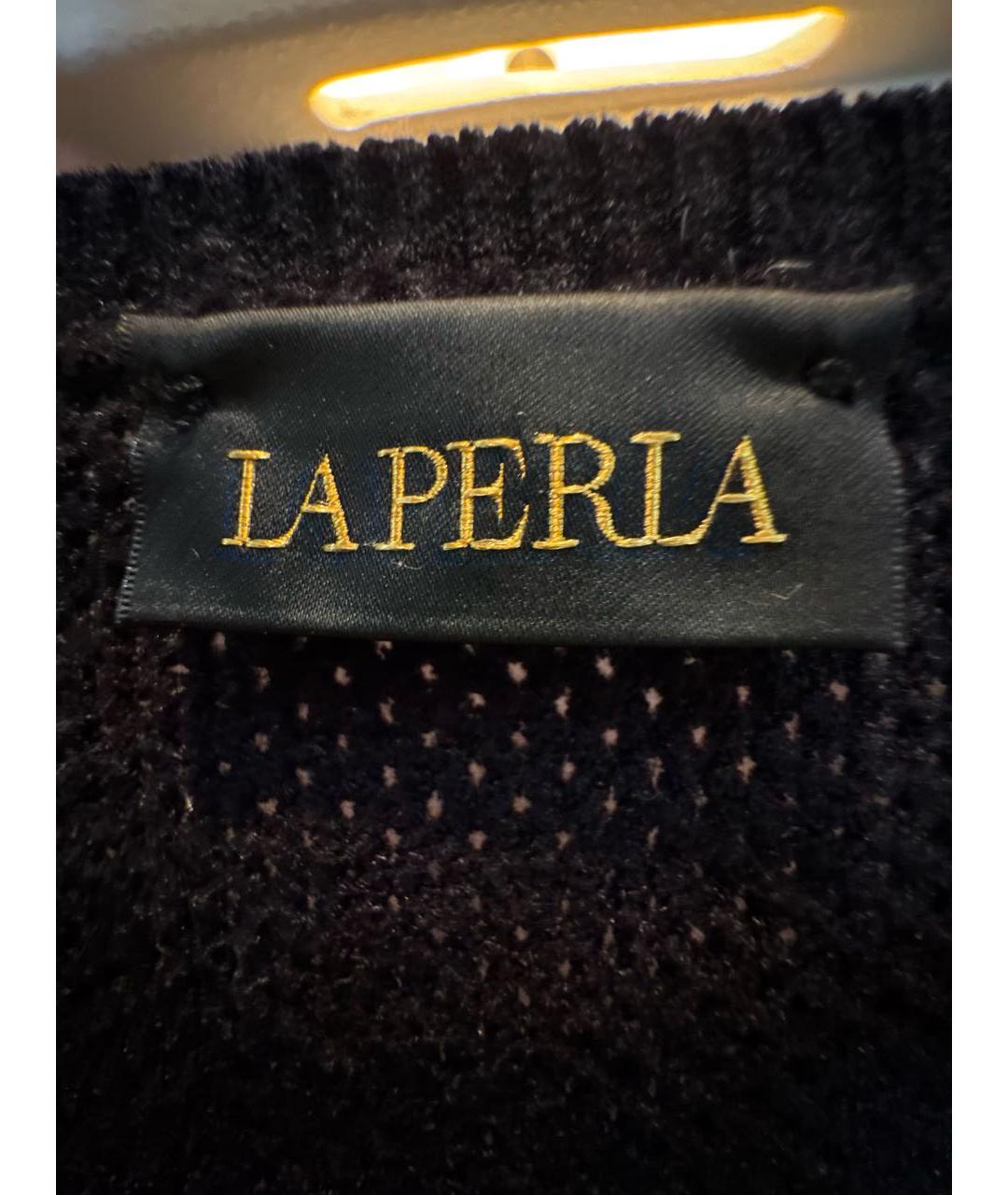 LA PERLA Черный шелковый джемпер / свитер, фото 3
