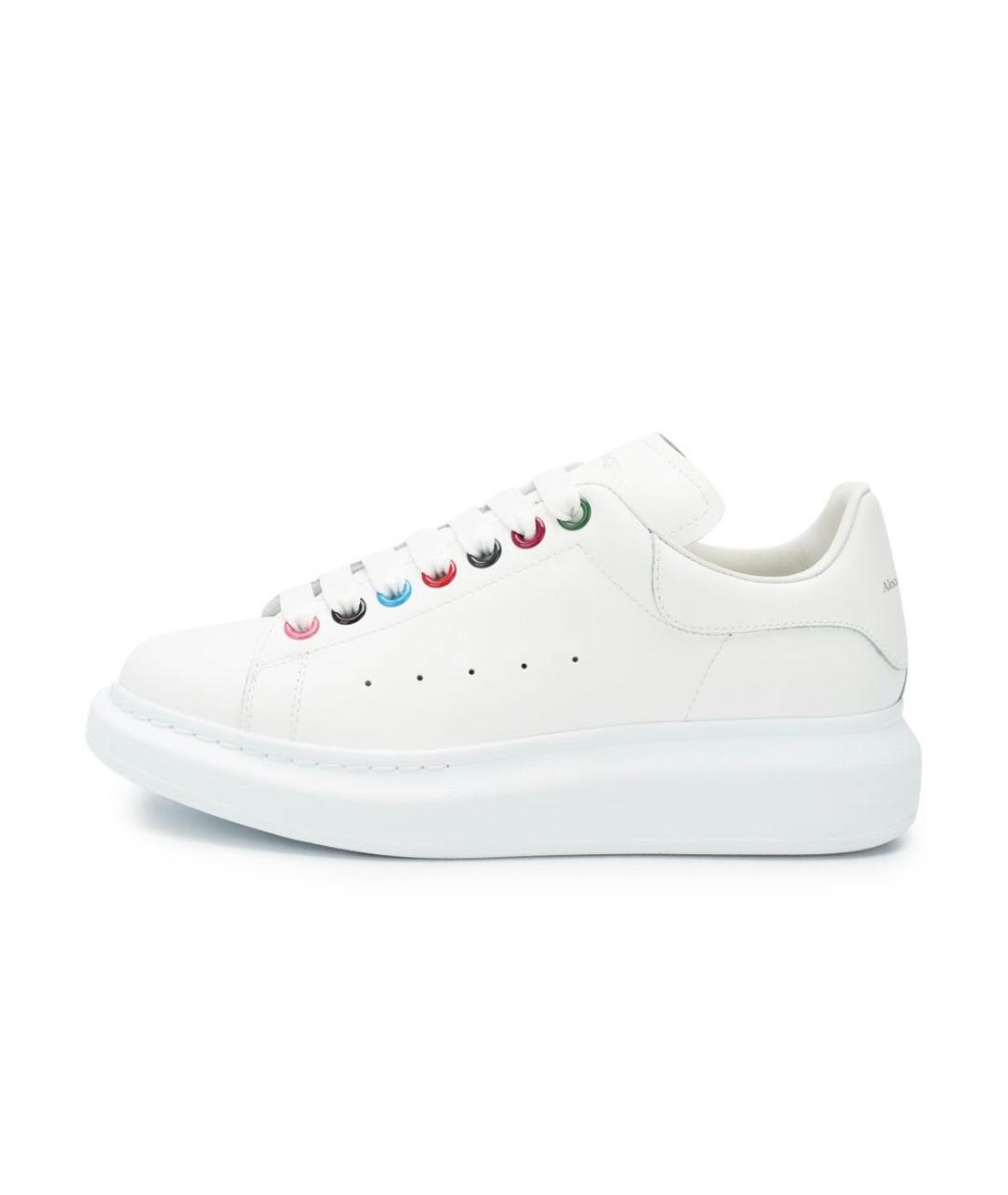 ALEXANDER MCQUEEN Белые кожаные кеды, фото 8