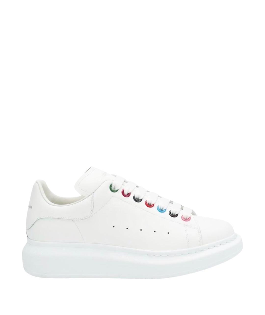 ALEXANDER MCQUEEN Белые кожаные кеды, фото 1
