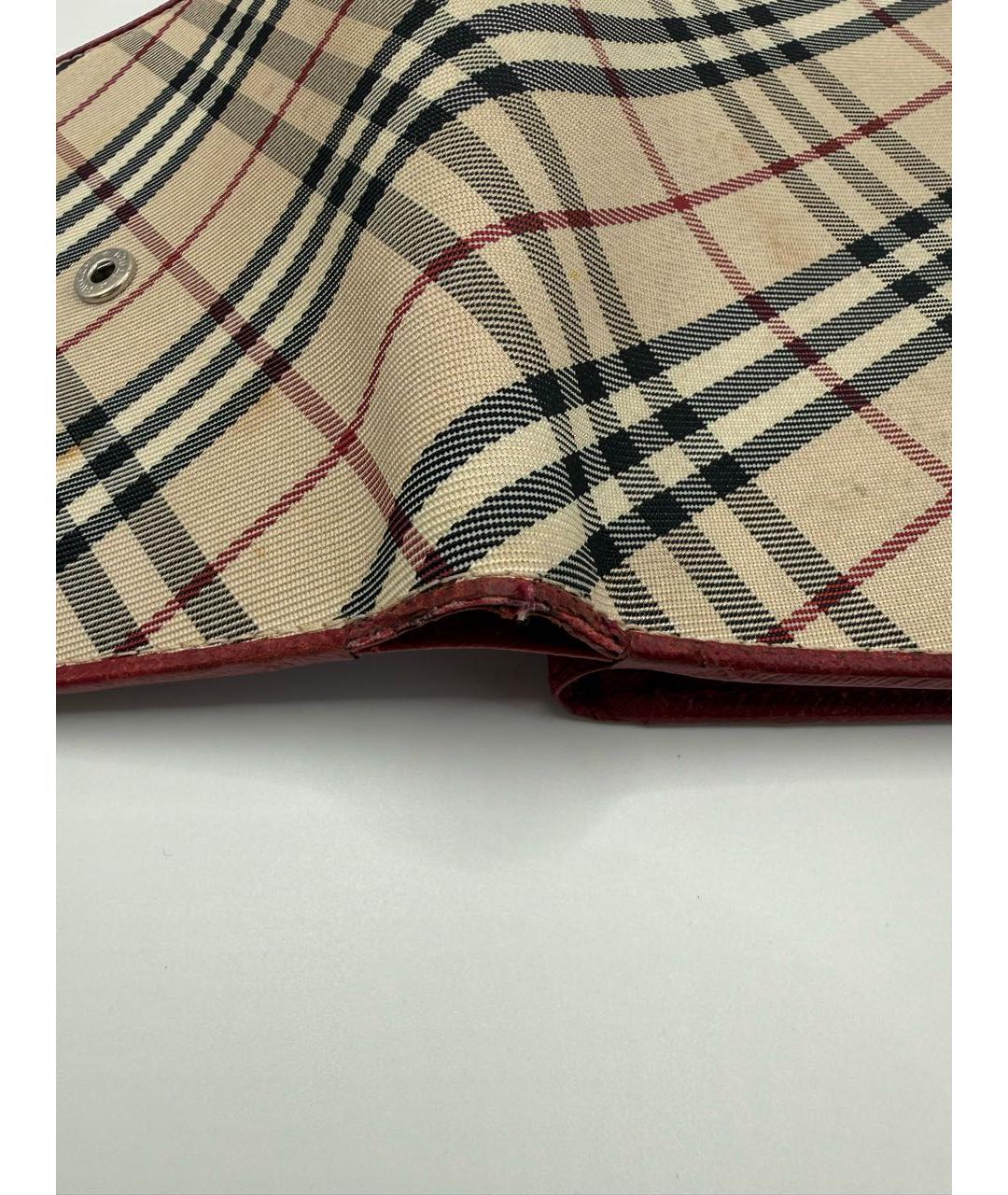 BURBERRY Бордовый кошелек, фото 8