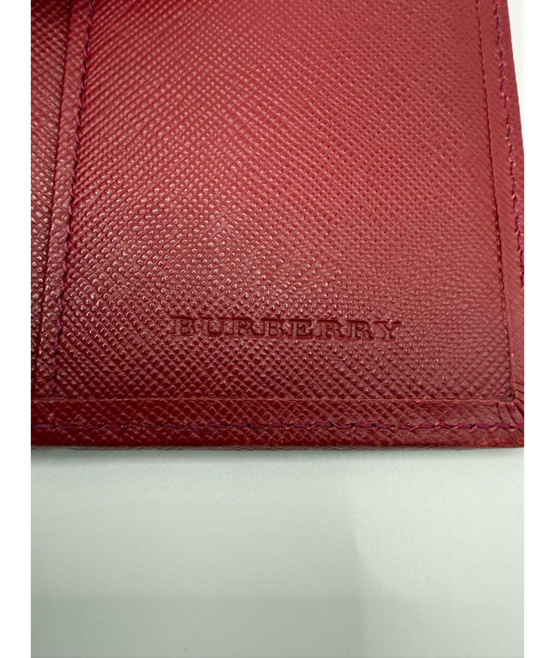 BURBERRY Бордовый кошелек, фото 6