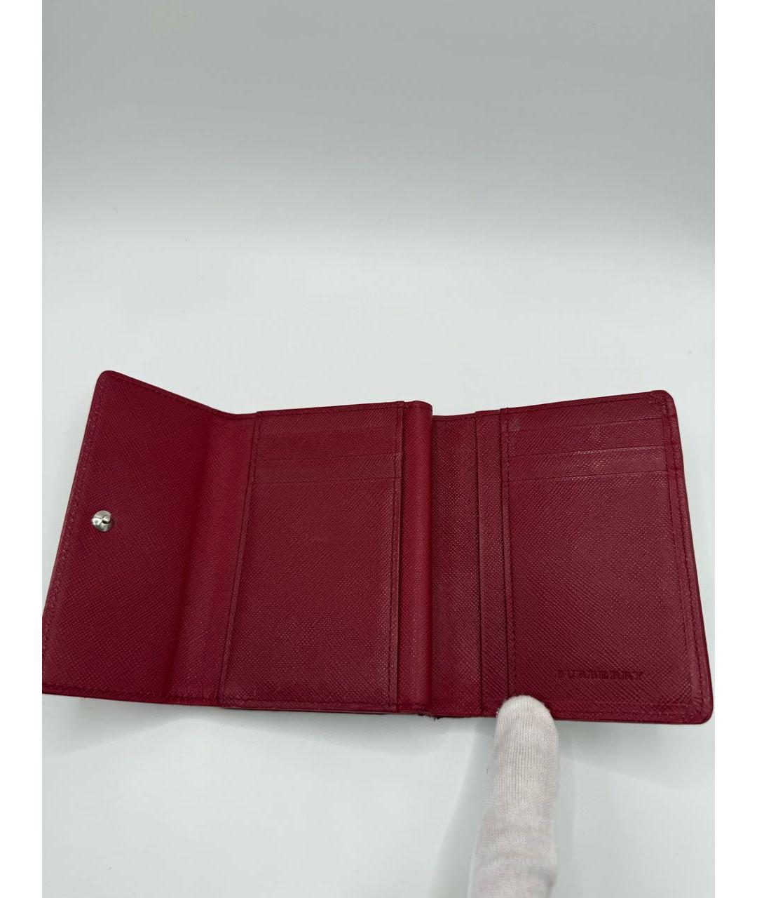 BURBERRY Бордовый кошелек, фото 5