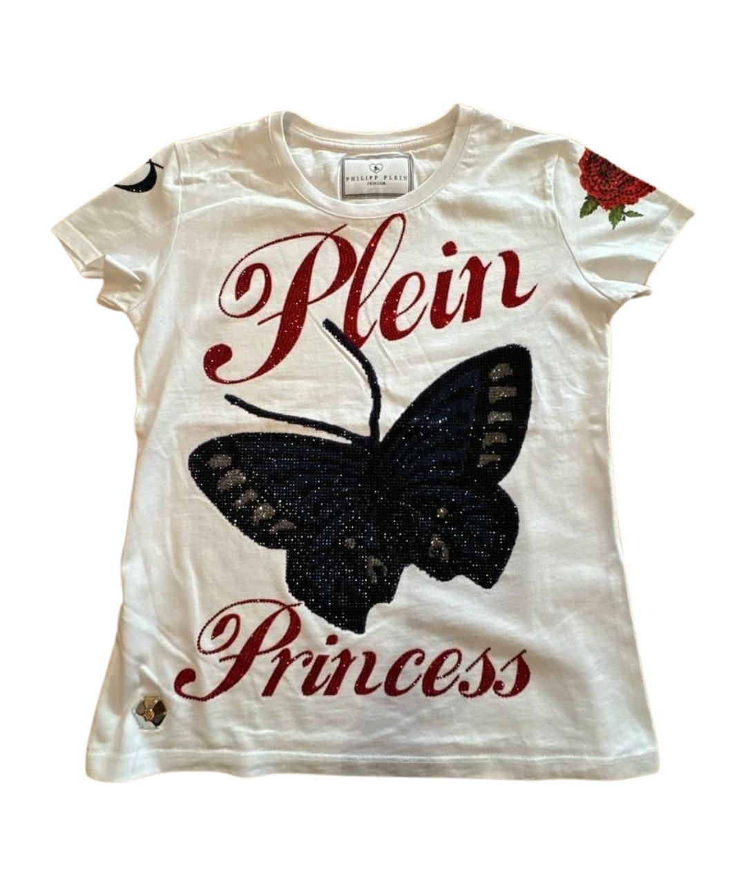 PHILIPP PLEIN Белый хлопковый детская футболка / топ, фото 1