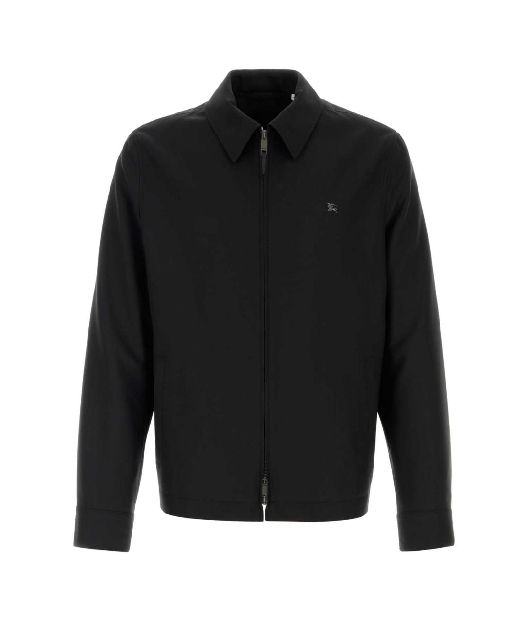 BURBERRY Черная шерстяная куртка, фото 1