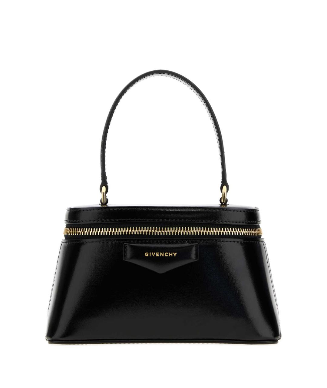 GIVENCHY Черная кожаная сумка с короткими ручками, фото 1