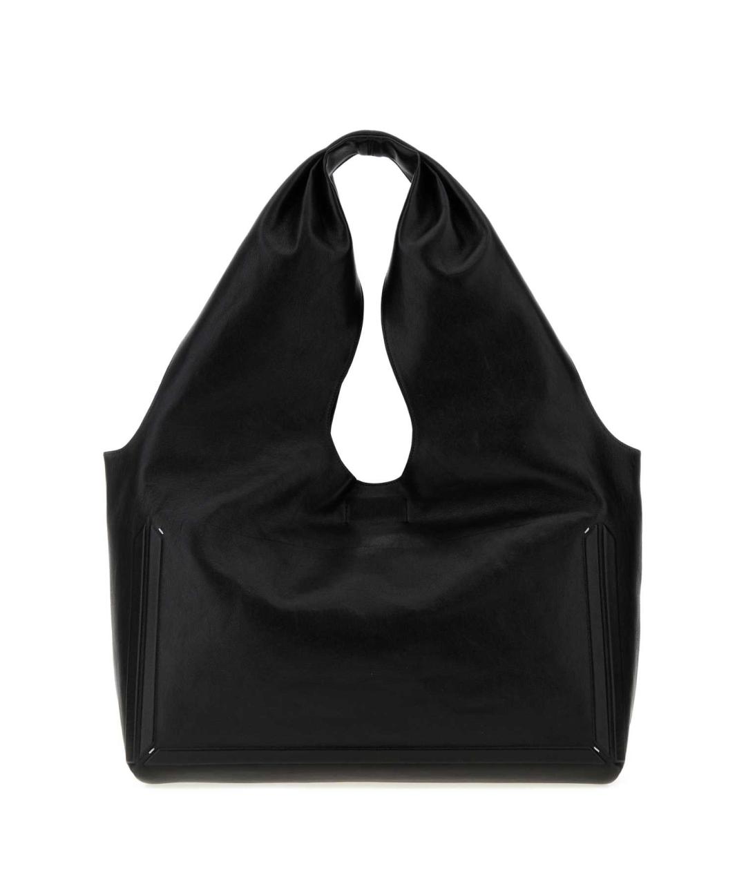 MAISON MARGIELA Черная кожаная сумка тоут, фото 1