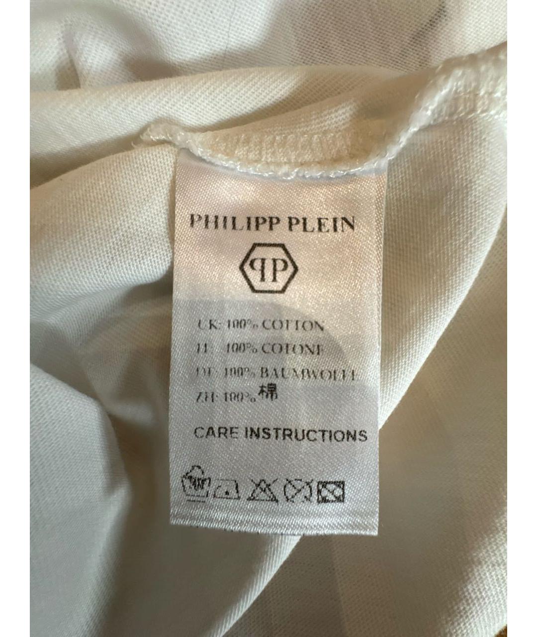 PHILIPP PLEIN Белый хлопковый детская футболка / топ, фото 3