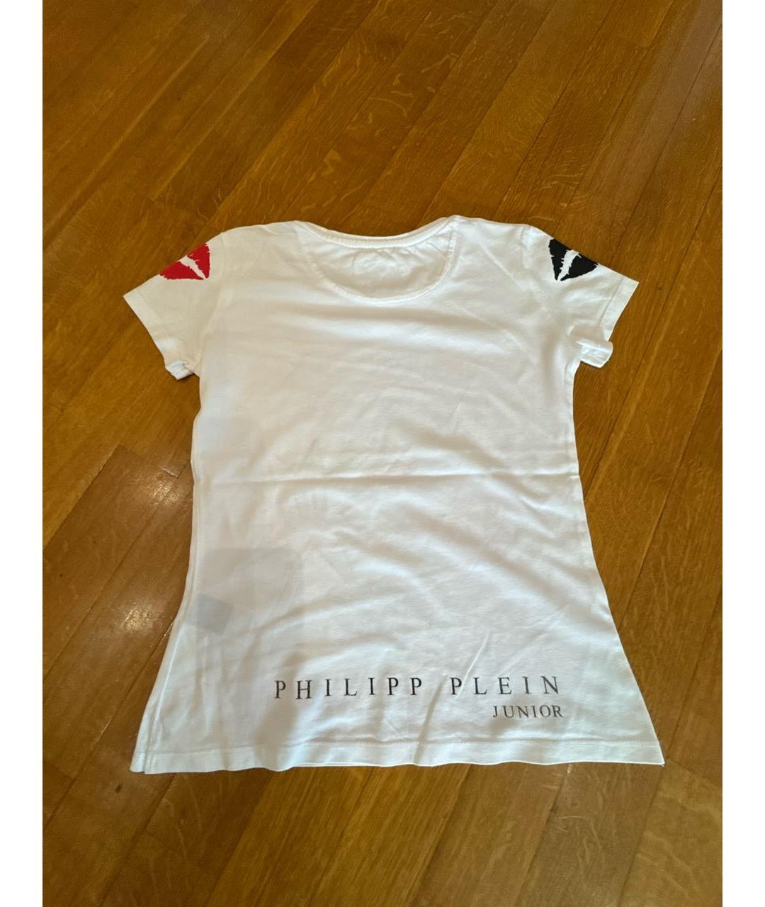 PHILIPP PLEIN Белый хлопковый детская футболка / топ, фото 2