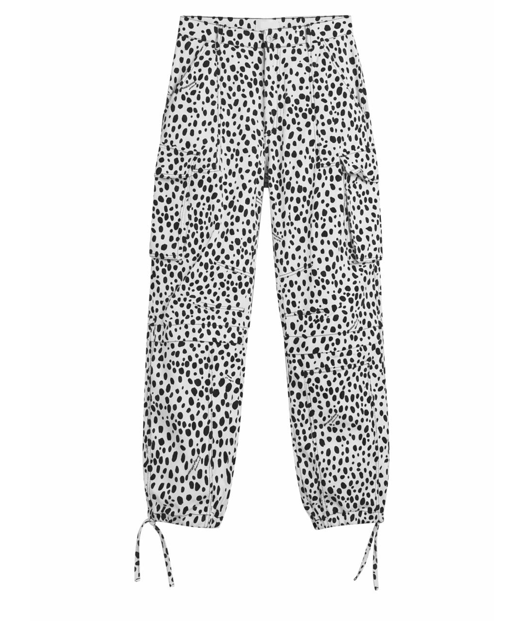 MOSCHINO JEANS Белые хлопковые брюки широкие, фото 1