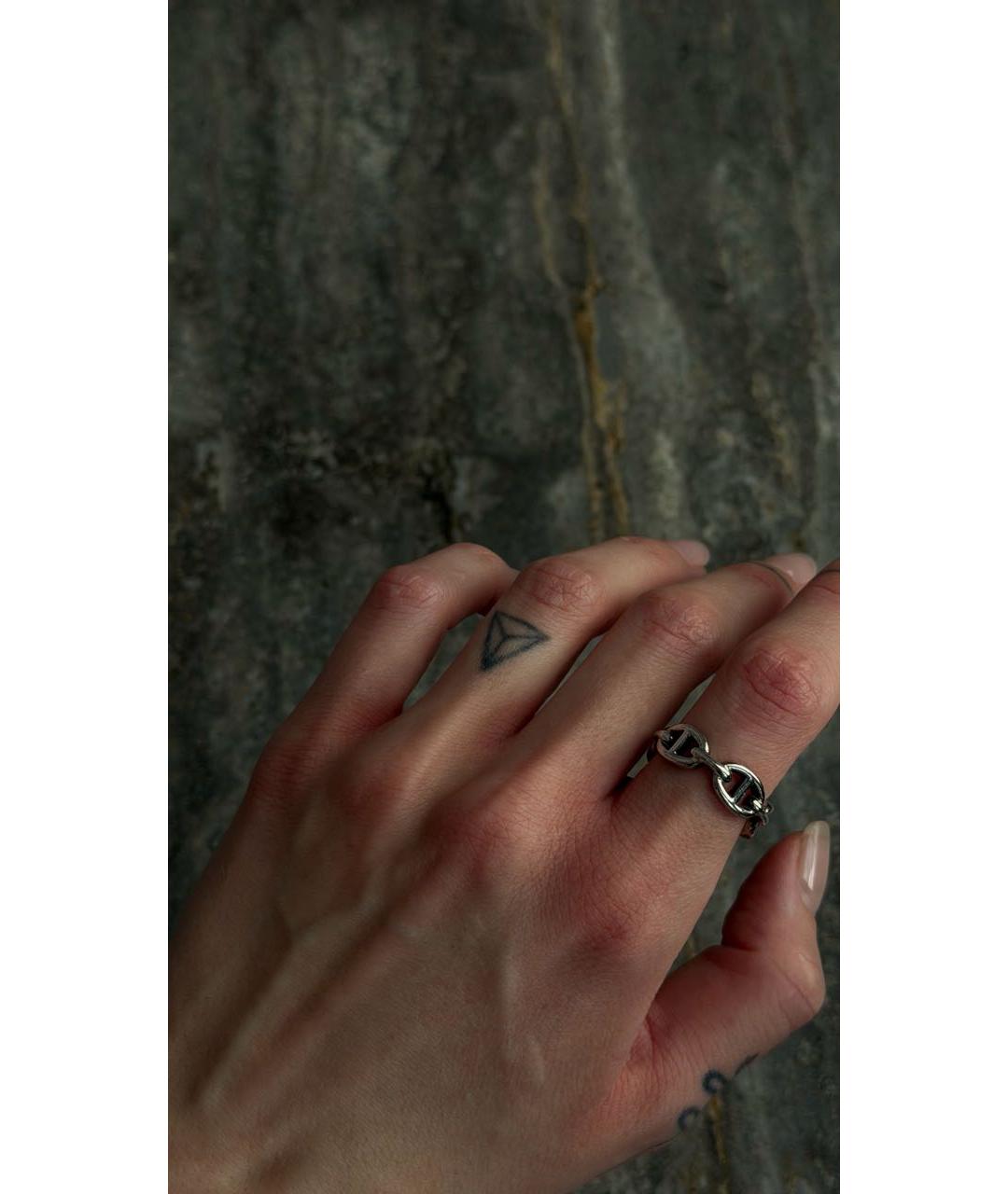 HERMES Серебряное серебряное кольцо, фото 4