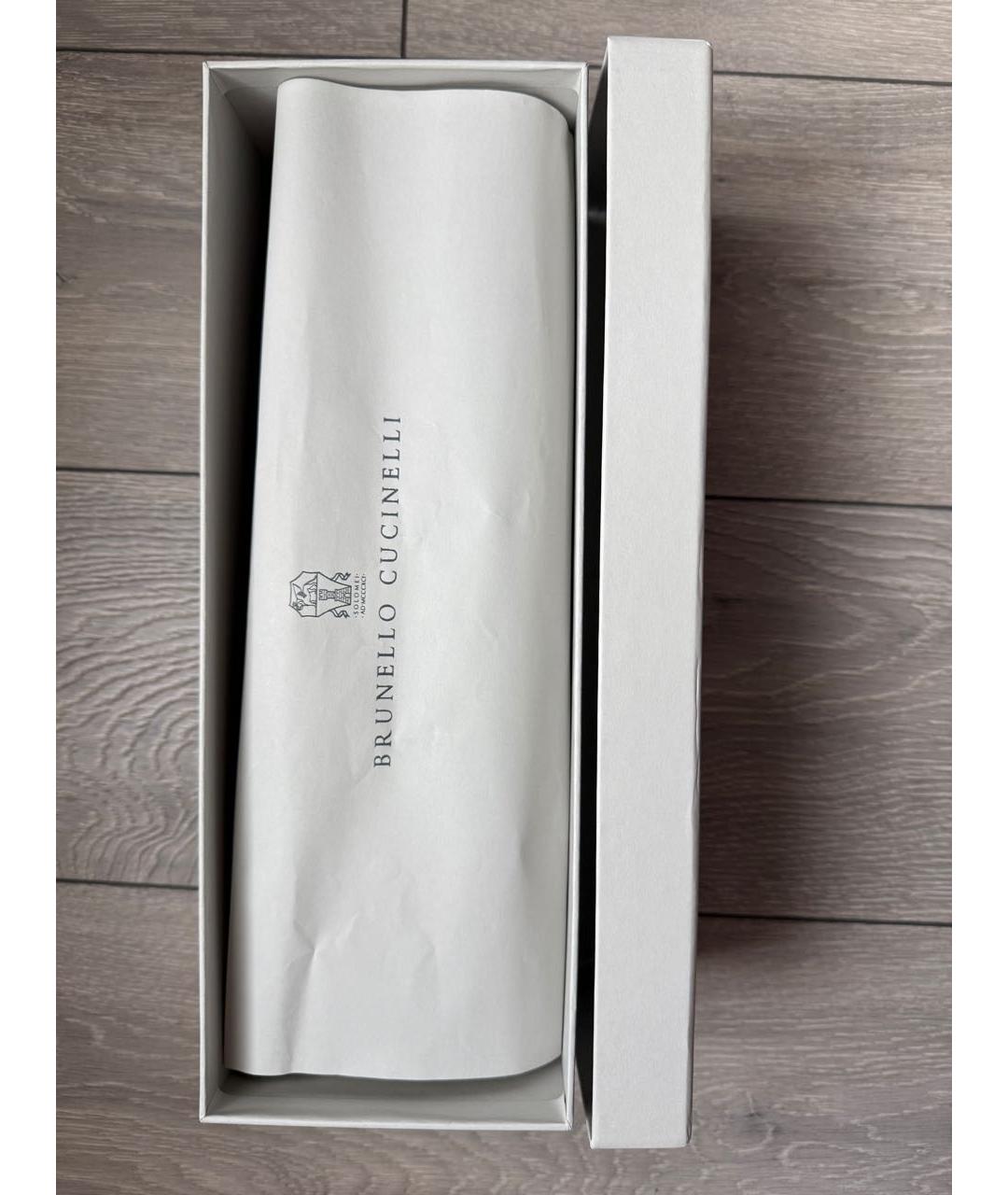 BRUNELLO CUCINELLI Голубые шлепанцы, фото 6