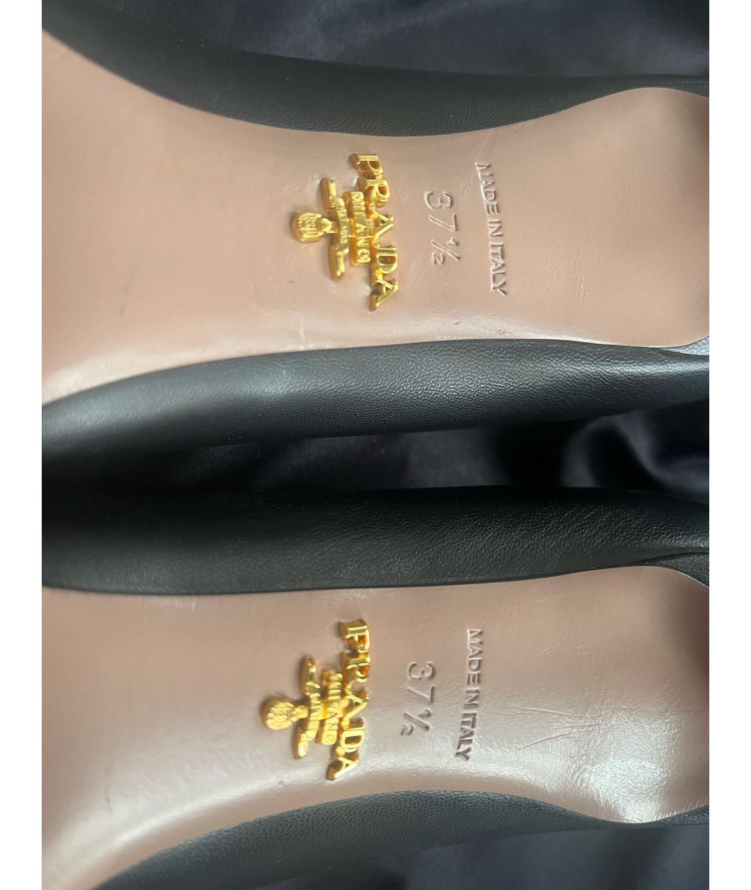 PRADA Голубые туфли из лакированной кожи, фото 6