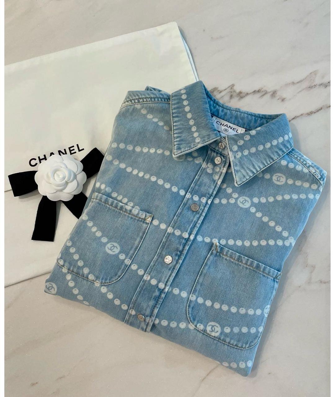 CHANEL Голубая рубашка, фото 4